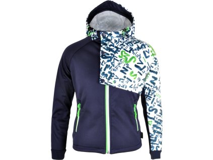 Dìtská softshellová bunda Strona CJ1123 navy-green (Velikost 122-128)