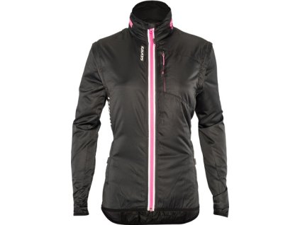 Dámská no-wind bunda Vetta WJ1226 black/pink (Velikost XS)