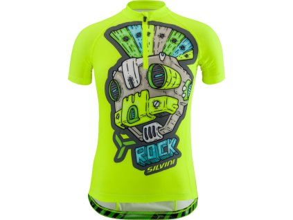 Dětský cyklodres Scrivia CD1434 x neon-sky (Velikost 122-128)