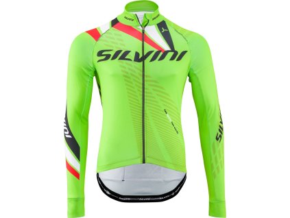 Pánský zateplený dres Team MD1401 green-red (Velikost L)