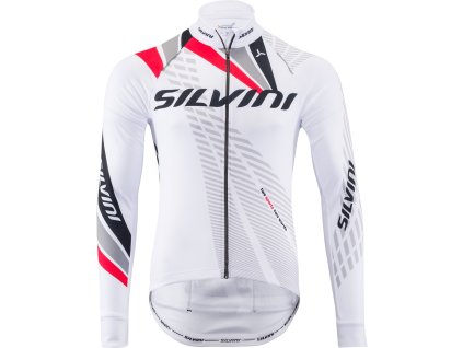 Pánský zateplený dres Team MD1401 white-red (Velikost M)