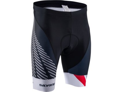 Pánské cyklo kalhoty Team MP1407 black/red (Velikost M)