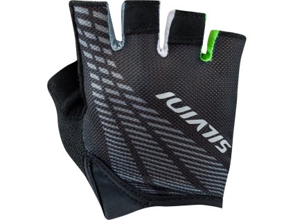 Pánské cyklorukavice Team MA1412 black/green (Velikost L)