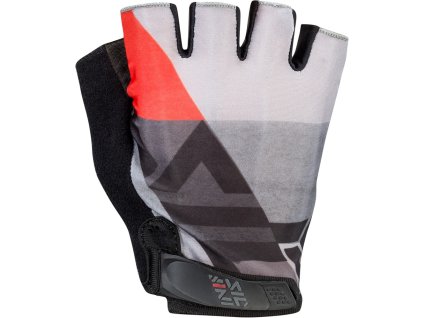 Pánské cyklorukavice Anapo MA1426 charcoal-red (Velikost M)