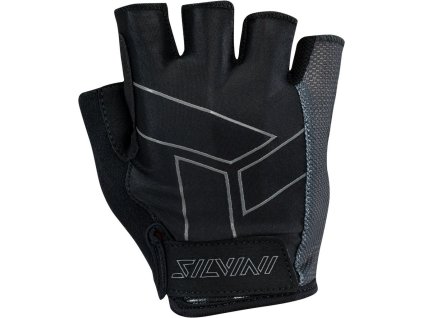 Pánské cyklistické rukavice LIRO MA1444 black-charcoal (Velikost M)