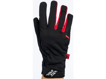Dámské zimní rukavice ORTLES WA1540 black-red (Velikost S)