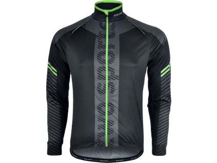 Pánská cyklistická bunda PARINA MJ1122 black-charcoal (Velikost S)