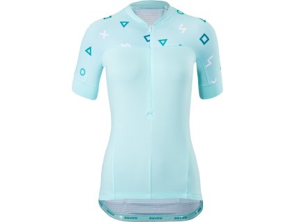 Dámský cyklistický dres Catirina WD1621 turquoise-ocean (Velikost S)