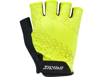 Pánské cyklistické rukavice ORSO MA1639 lime-charcoal (Velikost M)