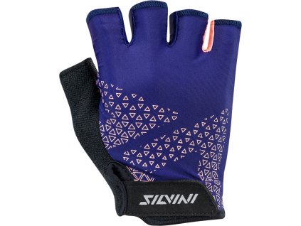 Dámské cyklistické rukavice ASPRO WA1640 navy-coral (Velikost S)