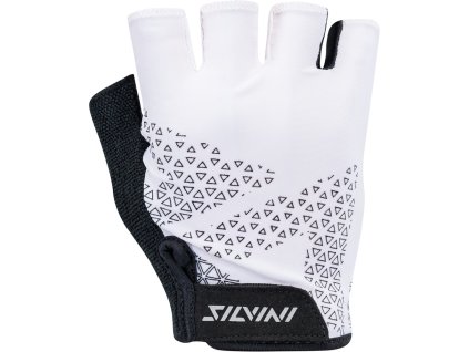 Dámské cyklistické rukavice ASPRO WA1640 white-black (Velikost S)