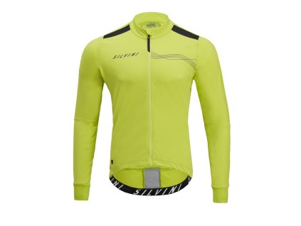 Pánská cyklo bunda Ghisallo MJ1600 lime-blue (Velikost S)