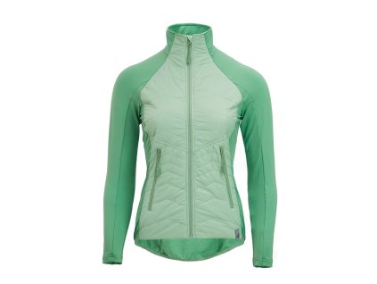 Dámská zateplená mikina Sillaro WJ1727 forest-green (Velikost S)