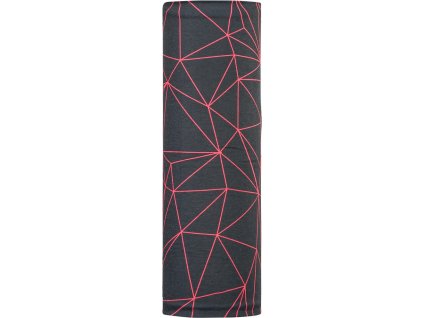 Dìtský zateplený šátek Rozes UA1721 black-red (Velikost one size)
