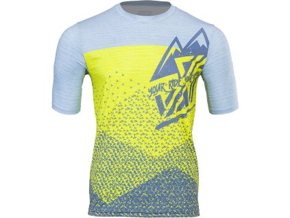 Pánský enduro dres Denno MD1803 blue-neon (Velikost S)