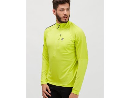 Pánská sportovní mikina Marone MJ1900 lime-cloud (Velikost M)