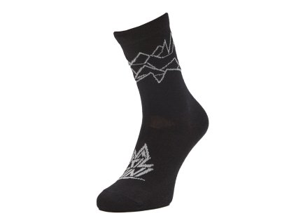 Enduro ponožky Nereto UA2293 black-grey (Velikost 36-38)