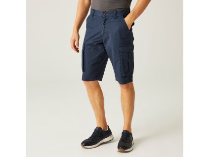 Pánské bavlněné kraťasy Shorebay Short RMJ221 tm. modrá (Velikost M)