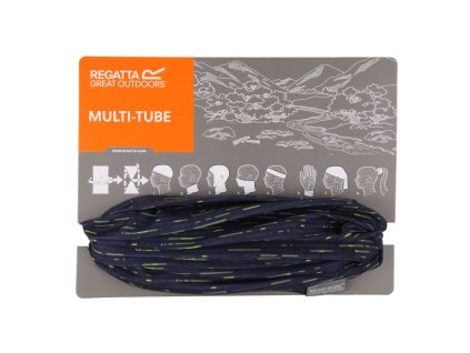 Multifunkční šátek / nákrčník Multitube Printed RMC052 navy-lime (Velikost one size)