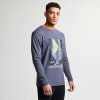 Pánské triko s dlouhým rukávem Fused Tee DMT452 šedá | RGT02065_3PD