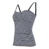 Dámský horní díl plavek Aceana Tankini III RWM035 navy white seeksucker stripe | RGT02154_8KV
