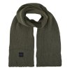 Pletená zimní šála Connora Scarf RUC106 dark khaki | RGT02222_41C