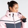 Dámská zimní lyžařská bunda Flurry Jacket DWP594 rose pink grey | RGT02240_1XP