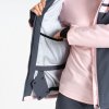 Dámská zimní lyžařská bunda Flurry Jacket DWP594 rose pink grey | RGT02240_1XP