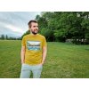 Pánské bavlněné triko Tee Lake M mustard (Velikost S)