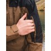 Pánská hardshell bunda Nickin M khaki/black (Velikost S)