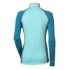 TISPA ZIP dámská funkční mikina s krátkým zipem modrozelená/mintová | PRG00588_modrozelená/mintová