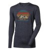 LOKI "LANDSCAPE" pánské merino triko s dlouhým rukávem šedý melír | PRG00728_šedý melír