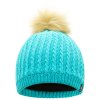 Dívčí zimní čepice Creative Beanie DGC336 tyrkysová | RGT01615_3FX