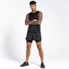 Pánské sportovní kraťasy Recreate II 2v1 DMJ511 černá | RGT01940_800