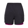 CARRERA SHORTS dámské sportovní šortky 2v1 černá/višňová | PRG00661_černá/višňová