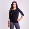 AKINA dámské triko s 3/4 rukávem s bambusem černá | PRG20440_černá