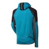 Pánská běžecká mikina VICTOR tyrkysová-černá | PRG00286_tyrkysová-černá