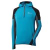 Pánská běžecká mikina VICTOR tyrkysová-černá | PRG00286_tyrkysová-černá