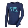 VANDAL "SVĚT" pánské triko s dlouhým rukávem s bambusem tm. modrá | PRG00354_tm. modrá