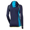 TISPA HOODY dámská funkční sportovní mikina s kapucí tm.modrá/tyrkysová | PRG00440_tm.modrá/tyrkysová