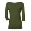 ANIKA dámské triko s 3/4 rukávem s bambusem khaki | PRG00474_khaki