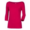 ANIKA dámské triko s 3/4 rukávem s bambusem vínová | PRG00474_vínová