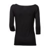 ANIKA dámské triko s 3/4 rukávem s bambusem černá | PRG00474_černá