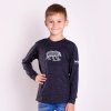 MAGARO "GRIZZLY" dětské merino triko tm. šedý melír | PRG00494_tm. šedý melír
