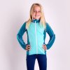 TISPA JUNIOR dívčí funkční mikina modrozelená/rùžová | PRG00545_modrozelená/rùžová