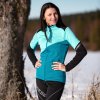 TERRITORIA dámská funkční sportovní mikina černá/mint/modrozelená | PRG00575_černá/mint/modrozelená