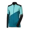 TERRITORIA dámská funkční sportovní mikina černá/mint/modrozelená | PRG00575_černá/mint/modrozelená