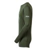 MAGAR pánské merino triko dlouhý rukáv khaki | PRG00579_khaki