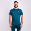 MW NKR pánské merino triko s krátkým rukávem petrol melír | PRG00633_petrol melír