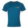 MW NKR pánské merino triko s krátkým rukávem petrol melír | PRG00633_petrol melír